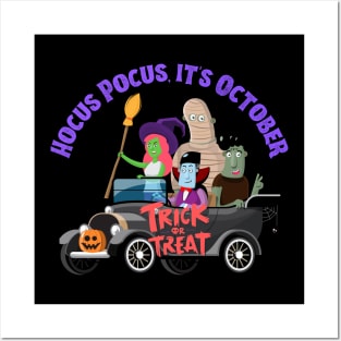 Hocus Pocus It's October Posters and Art